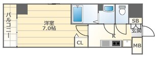 恵美須町駅 徒歩3分 10階の物件間取画像